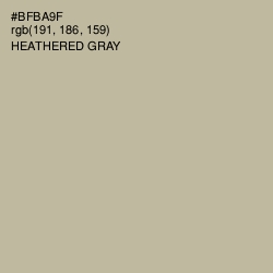 #BFBA9F - Heathered Gray Color Image